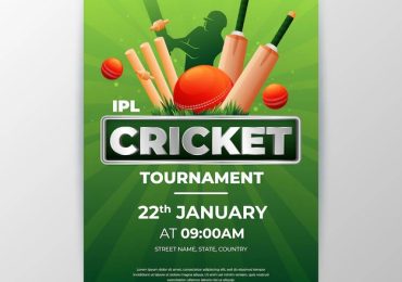 Cricket Tournament Poster